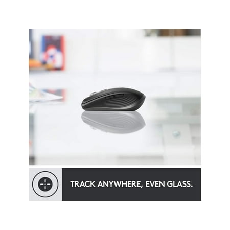 Logitech - MX Anywhere 3 Wireless Bluetooth Fast Scrolling Mouse with Customizable Buttons - Graphite