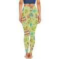 thumbnail image 3 of Herrnalise Warm Leggings For Women Winter Fashion Casual Women Happy Easter Printed Gradient Span Ladies High Waist Wide Leg Trousers Yoga Pants Long Pants Gifts For Women, 3 of 4