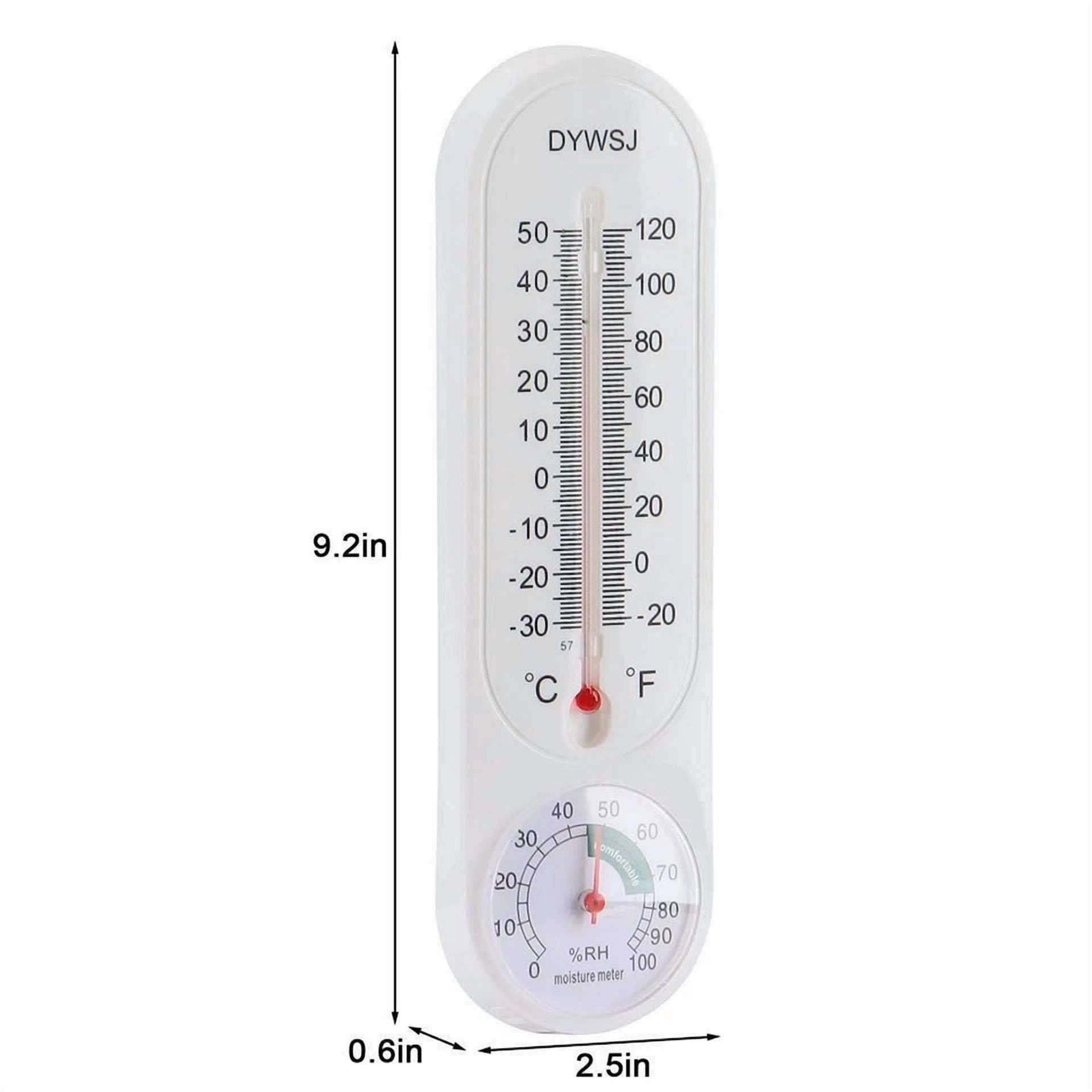 PURELY- 4 Wall Thermometer Indoor Outdoor Home Room Office Garden Greenhouse Temperature