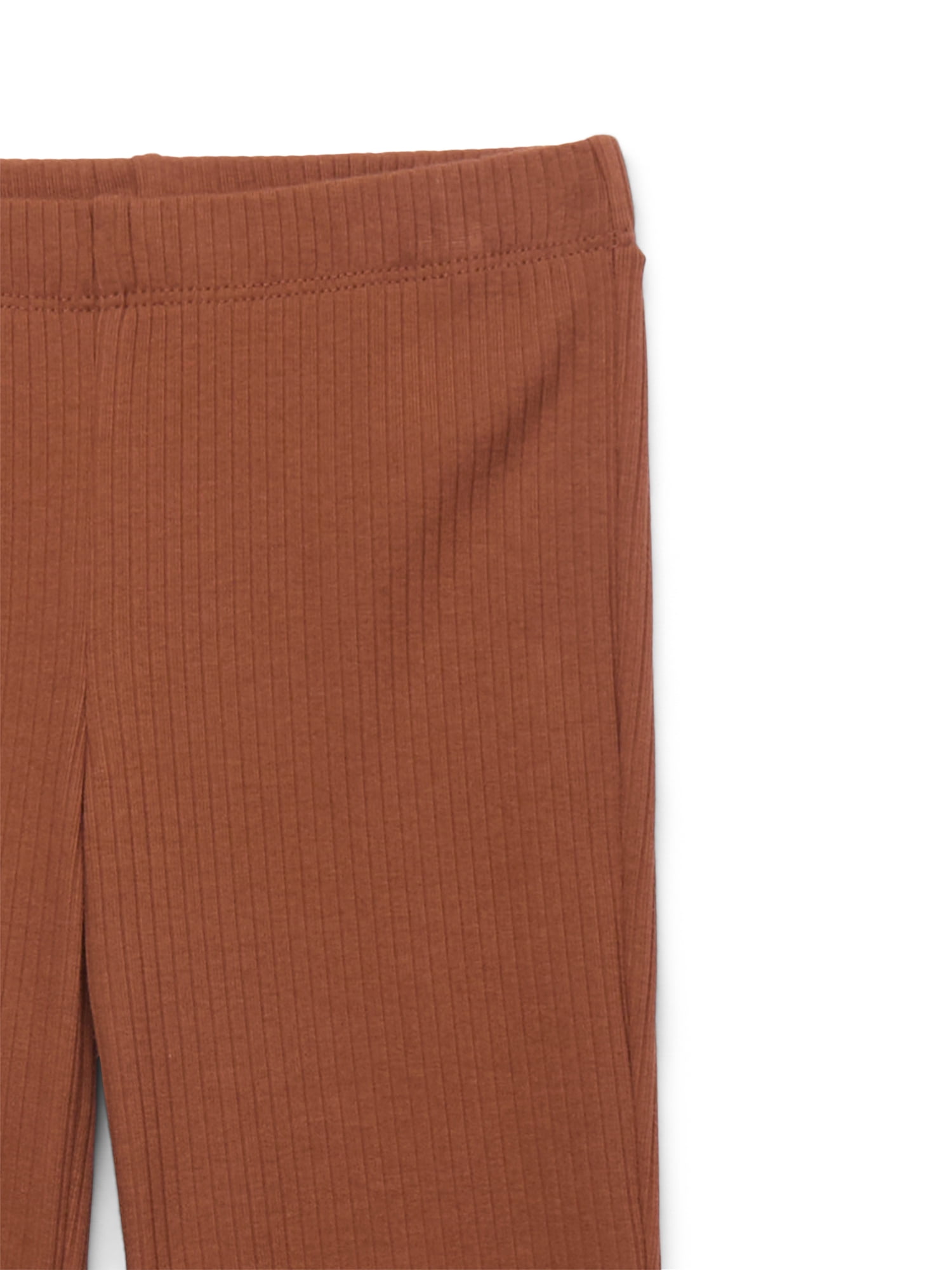 Wonder Nation Girls Ribbed Flare Pants, Sizes 4-18 & Plus