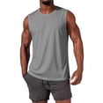 thumbnail image 7 of LTTVQM Men's Sleeveless Shirt Quick Dry Workout Tank Top Gym Muscle T Shirts Sport Athletic Running Tanks Tops Light Gray XS, 7 of 7