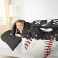 thumbnail image 4 of jejeloiu Baseball Game Full Size Comforter Sets,Ball Sport Lover Bedding Comforter Set,First Letter S Bedding Sets For Girls,Super Cozy Room Decor Reversible,3pcs, 4 of 8