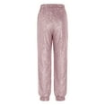 thumbnail image 5 of Sequins Pants for Women Red Glitter Pants Straight Wide-Leg Holiday Pants Women Disco Outfit, 5 of 6