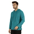 thumbnail image 4 of Inkmeso Solid Winter Hooded Sweatshirt For Mens Long Sleeve Drawstring Pullover Hoodie, 4 of 7