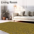 thumbnail image 2 of ODIKA 3'x5' Machine Washable Non-Slip Area Rug, Elegant Herringbone with Contrasting Shadow Effect High Traffic Rug, Yellow, 525770, 2 of 7