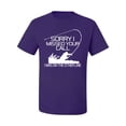 thumbnail image 2 of Missed Your Call Fishing Line Joke Fishing Men's Graphic T-Shirt, Purple, Medium, 2 of 3