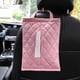 thumbnail image 2 of Caja de pañuelos para coche, diseño de rombos, cuero, colgante para el respaldo del asiento, caja de papel para coche y hogar, dos usos, bricolaje, accesorios para el interior del coche, 2 of 7