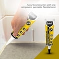 thumbnail image 5 of Siliconized Super Acrylic Latex Sealant, Indoor & Outdoor Paintable Caulk - Flexible, Weather & Moisture Resistant, White Caulking for Baseboards, Windows, Doors & More - 5.5 oz (160 ml), 5 of 7