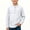 White, variant on BXJX Boys Long Sleeve Shirts Size 10-12 T, Cotton Linen Henley Neck Button Down Spring Fall Kids Tops with Pocket Blue