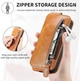 thumbnail image 5 of Zipper Wallet Case for Samsung Galaxy S22 Ultra 5G (Not S22), PU Leather [Card Holder Slot Handbag] with Adjustable Kickstand Flip Phone Cover for Samsung Galaxy S22 Ultra 5G SDLL Orange, 5 of 7