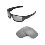 Walleva Titanium Polarized Replacement Lenses for Oakley Crankshaft Sunglasses