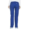 thumbnail image 2 of Cherokee Workwear Stretch Women Scrubs Pant Mid Rise Straight Leg Drawstring, WW130P, M Petite, Galaxy Blue, 2 of 7