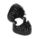 thumbnail image 4 of Dentaduras broca titular dientes modelo en forma de apertura completa destornillador poco organizador titular con 28 brocas negro, 4 of 8