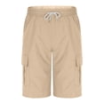 thumbnail image 5 of Yievot Men's Cargo Shorts Summer Drawstring Elastic Waist Loose Fit Casual Shorts with Multi Pockets, 5 of 8