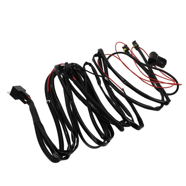 Commutateur de Commande de Guidon, DC 12V Installation Facile Harnais de Commutation de Lumière de Brouillard de Haute Résistance pour ATV pour Moto 2.2M / 2.41yd