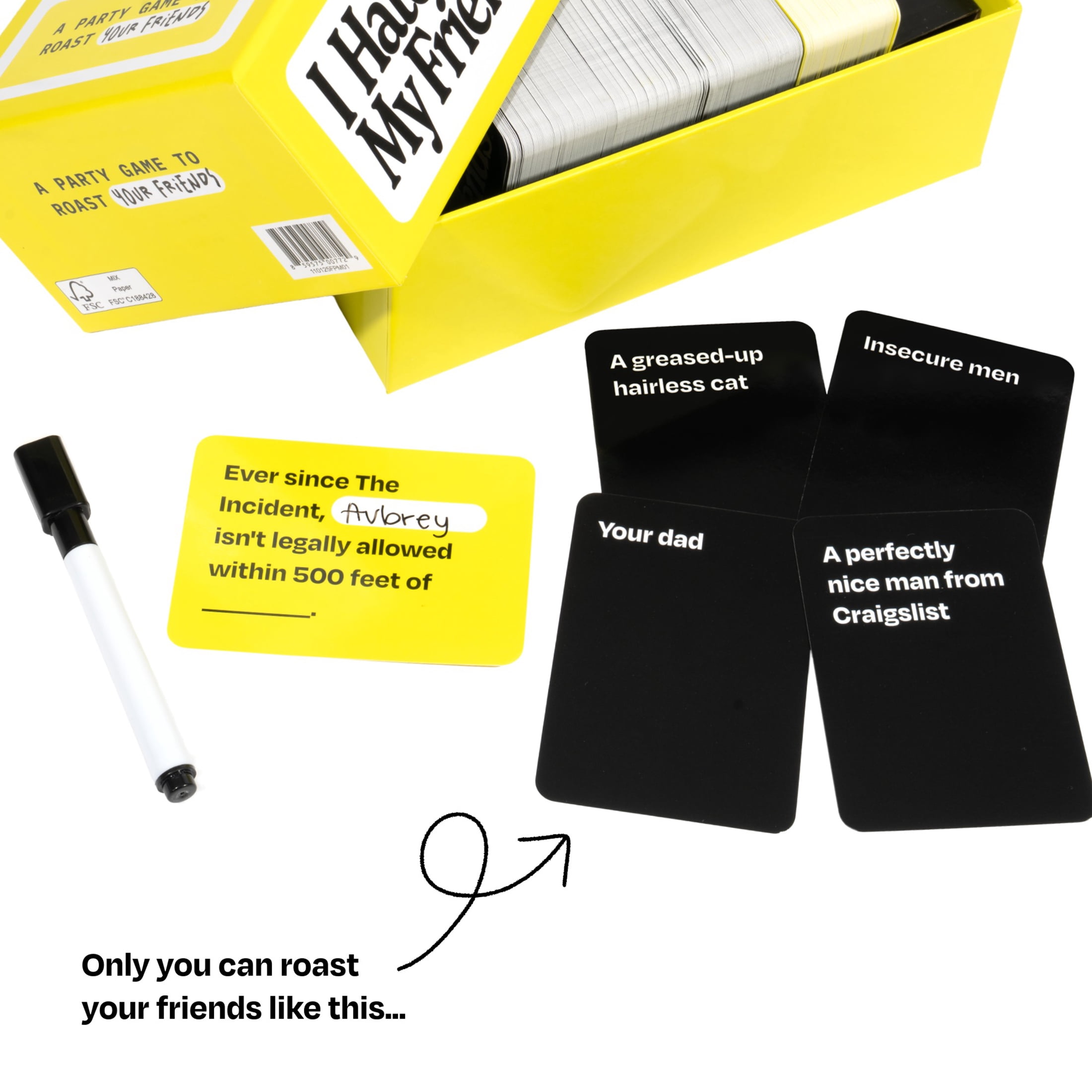 I Hate My Friends by DSS Games | Hilarious Roast Party Game for Adults | Ages 17+