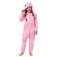 thumbnail image 2 of Saint Eve Kids Pajamas Onesie, Animal Hooded One Piece Sleepwear - Pink Unicorn, 2 of 4