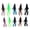 Five color combinati, variant on CEORPER 10Pcs Fishing Baits Lures Wacky Lures Worms Lures Worms Fishing Lures