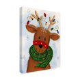 thumbnail image 2 of Trademark Fine Art 'Reindeer With Lights' Canvas Art by Beverly Johnston, 2 of 3