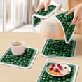thumbnail image 5 of Green, Pot Holders for Kitchen Heatproof Potholder, 3 Pack St. Patrick's Day Shamrock Spring Checkered Hot Pads Multipurpose Oven Pads Cloth Potholders Trivet for Cooking Baking, 5 of 8