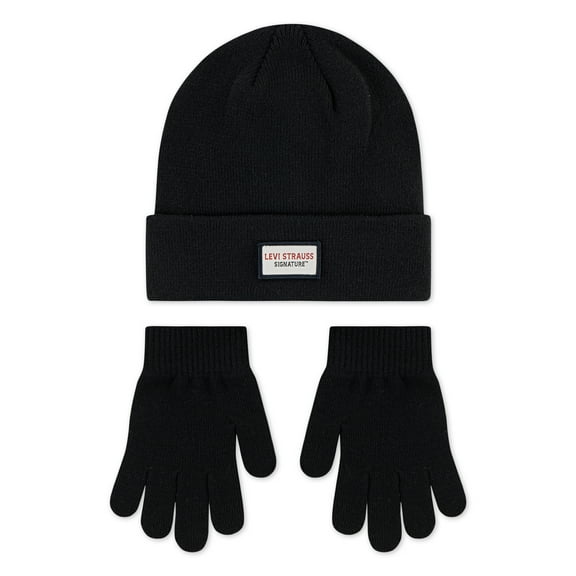 Levi Strauss Signature Boy's Beanie & Glove Set, 2pc Set, Size 8-20
