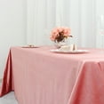 thumbnail image 6 of BalsaCircle 90" x 132" Dusty Rose Rectangular Premium Velvet Tablecloth Table Linens, 6 of 8