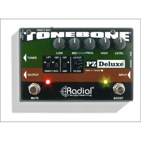 Radial Engineering PZ-Deluxe Acoustic Preamp / Direct Box Guitar Pedal