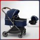 thumbnail image 3 of 3 in 1 Two-way lightweight folding four-wheeled Baby Stroller Luxury Can Sit Can Lie Baby carriage Shock absorption Baby Cart ShopWise Round, 3 of 18