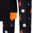 thumbnail image 4 of Shadoumai Halloween Pajamas Boat Neck Cute Graphic Print Long Sleeve Shirt Tops + Longs Pants Loose Sleepwear Set 2 Piece Summer Pajama Outfits, 4 of 4