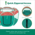 thumbnail image 6 of FurHaven Pet Products Mesh Open-Air Pet Playpen - Watermelon, Extra Large, 6 of 11