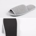 thumbnail image 4 of NUOLUX Travel Open Slippers Portable Folding Slippers Business Trip Slippers for Home Hotel (Grey), 4 of 6