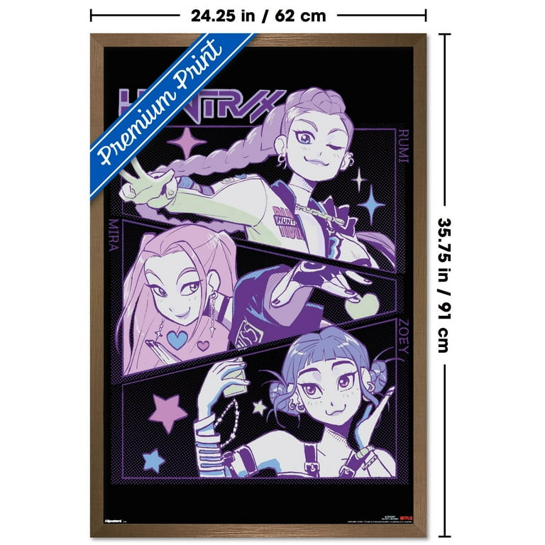 Netflix KPop Demon Hunters (2025) - Huntrix Illustration Wall Poster, 22.375" x 34" Framed - Walmart.com Netflix KPop Demon Hunters (2025) - Huntrix Illustration Wall Poster, 22.375" x 34" Framed - Walmart.com