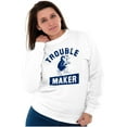 thumbnail image 4 of Smurfs Trouble Maker Gargamel Funny Sweatshirt for Men or Women Brisco Brands L, 4 of 6