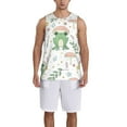 thumbnail image 4 of Easygdp Frog and Mushrooms Men's Mesh Basketball Jersey Quick Drying Sleeveless Shirts Fitted Muscle Tank Tops Sport Round Neck T-Shirt - 3X-Large, 4 of 9