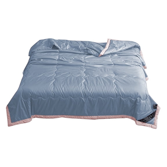 YIMWNYI Washable Silk Summer Quilt, Cooling Blanket, Breathable Soft Blanket for Hot Sleepers, Lightweight Air Conditioner Quilt, Machine Washable Summer Comfort Blanket