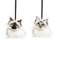 thumbnail image 1 of WIRESTER Set of 2pcs Acrylic Hanging Ornaments for Christmas Tree Holidays Party Home Office Decoration Gift - Cute Chocolate Point Birman Cat & Seal Lilac Tabby Point Birman Cat, 1 of 7