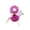 Purple#005, variant on Summer Porch Goose Outfit, Purple Spiderweb-Themed Hat & Dress Set for 7-Inch Decorative Goose Statues, Holiday-Themed Whimsical Tabletop Decoration for Home & Office
