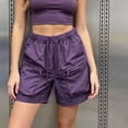 thumbnail image 4 of Dxzfnsa Women's Hiking Cargo Shorts with Pockets Lightweight Quick Dry Outdoor Running Athletic Short Summer Travel Loose M-4XL, 4 of 8