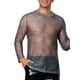 thumbnail image 4 of Camiseta de Malla Brillante INSPIRE CHIC para Hombre, Camiseta de Fiesta de Manga Larga Transparente y Brillante, 4 of 5