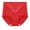 Red, variant on Plus Size Lace Panties Women's Large Size High Waist Panties Fashionable Women's Panties Cotton Underwear for Women Seamless Black XXL