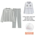 thumbnail image 2 of Sngxgn Women’s Short Sleeve Top with Shorts Pajama Set – Soft Lounge & Sleepwear(Grey,XXL), 2 of 8