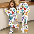 thumbnail image 6 of Grblisyd First Day of School Outfits for Girls Kids 2 Piece Crew Neck Long Sleeve Sweatshirt & Elastic Waist Flare Pants Fall Winter Clothing for 2-8Y, 6 of 7