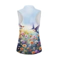 thumbnail image 2 of Whosucclay Hummingbird Flowers Design Sleeveless Golf Shirt for womens Zip Up Shirts Fashion Stretchy Athletic Tops XS - 2XL, 2 of 7