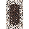 thumbnail image 7 of SAFAVIEH Studio Leather Kirsteen Checkered Area Rug, Beige/Brown, 4' x 6', 7 of 7
