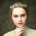 thumbnail image 4 of Princesa Crystal Tiaras s Diadema Nupcial Prom Accesorios de Joyería para el cabello Oro Soledad corona tiara de cristal, 4 of 6