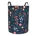 thumbnail image 2 of Bingfone Colorful Flowers Waterproof Foldable Laundry Hamper Bucket With Handles For Storage Bin,Clothes Hamper (Small), 2 of 8