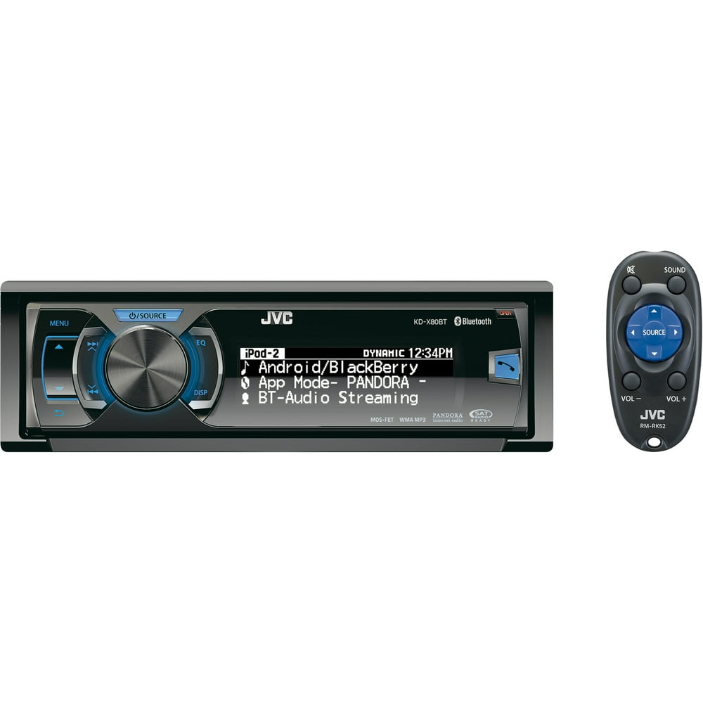 JVC Regular KDX80BT Car CD/MP3 Player, 80 W RMS, iPod/iPhone Compatible