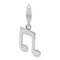 thumbnail image 3 of White Sterling Silver Charm Pendant Cubic Zirconia CZ, 3 of 3