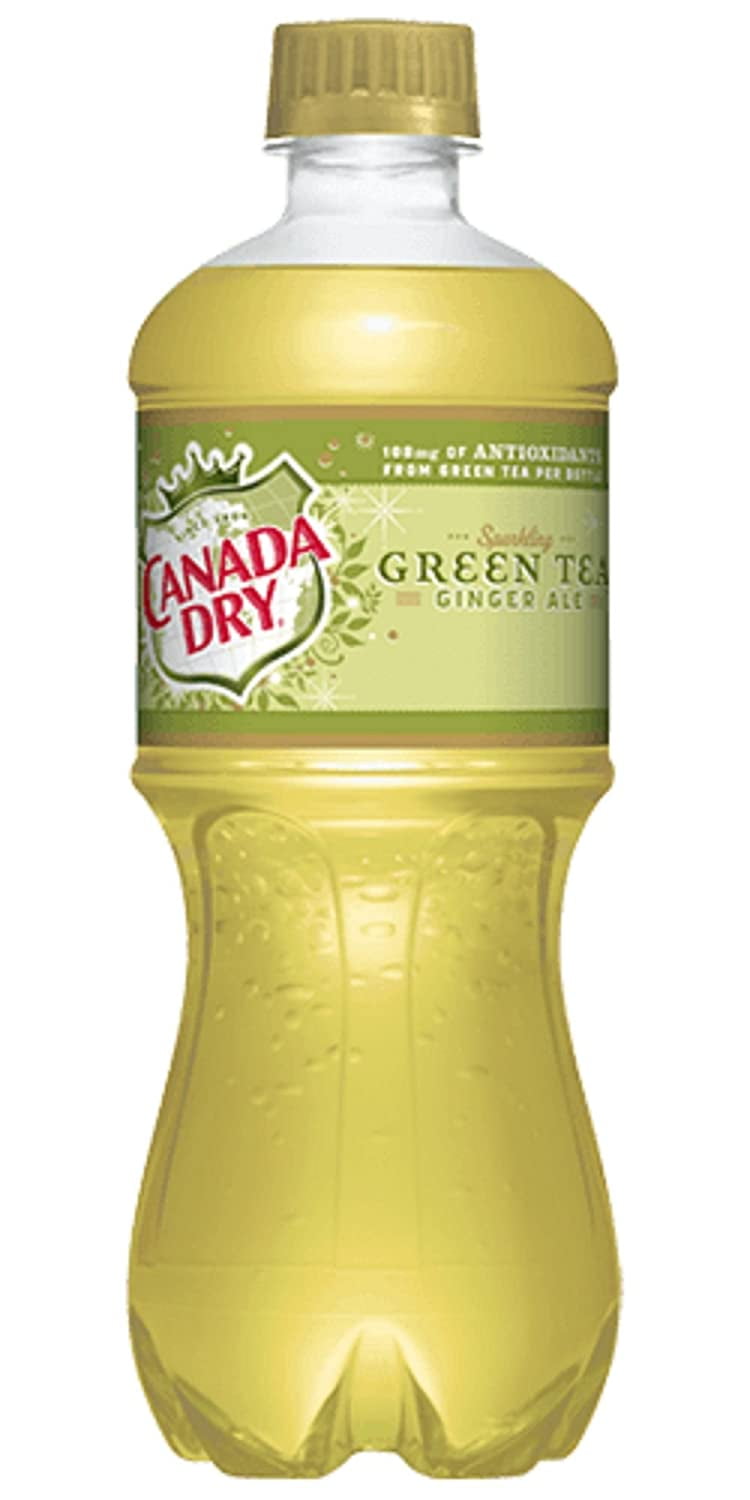 Canada Dry Green Tea Ginger Ale 20 Oz Pack Of 24, All Natural Family