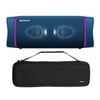 Sony SRSXB33 Extra Bass Bluetooth Wireless Portable Speaker (Blue) with Case